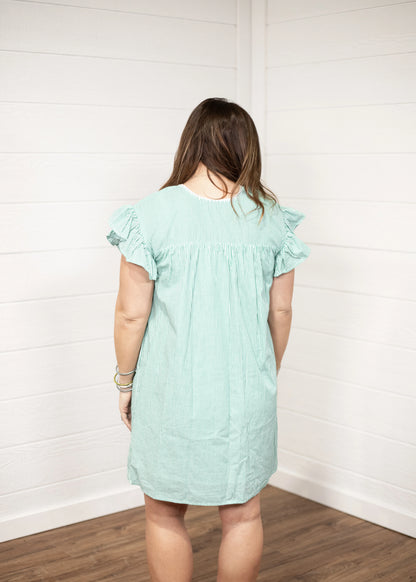 Layerz Clothing - The Green Stripe Wren Dress