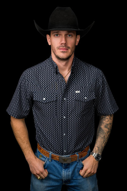 Ferrell The Cash Short Sleeve Pearl Snap Shirt