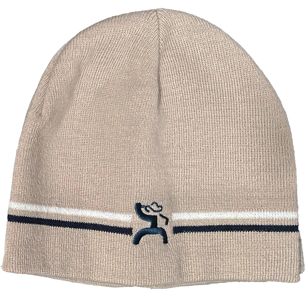 Hooey Golf Beanie Tan Logo