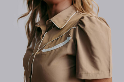Tan Button Down Shirt