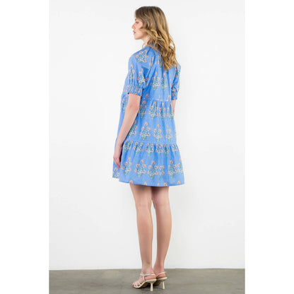 Puff Sleeve Floral Dress