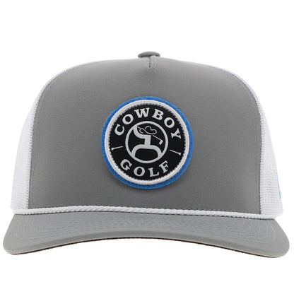 Hooey  "Cowboy Golf" Grey & White Hat