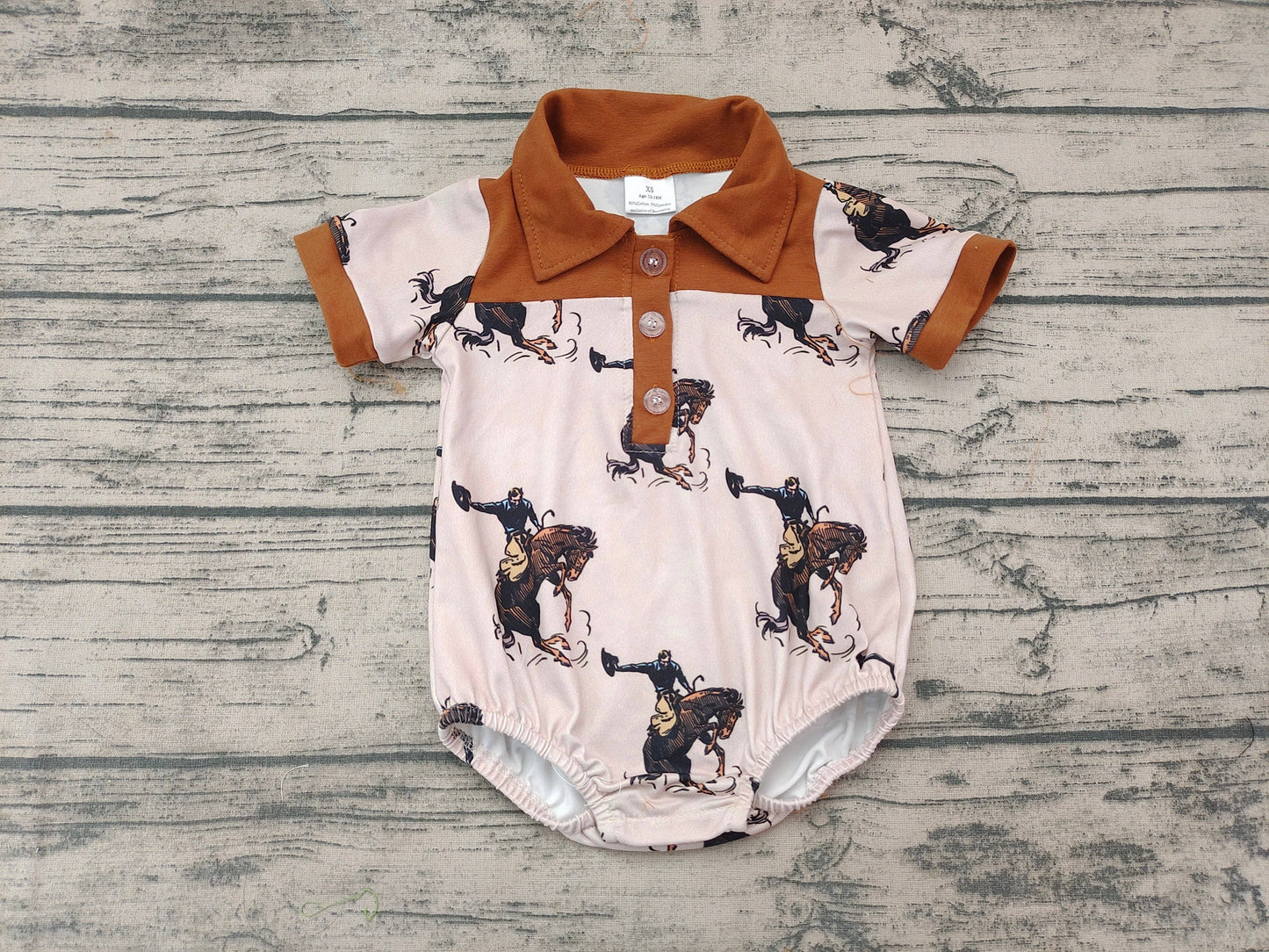 Boys Rodeo Baby Onesie