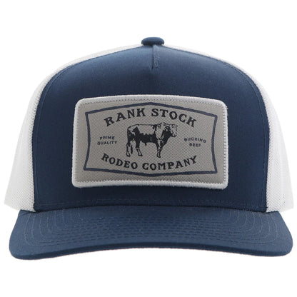 Hooey "Rank Stock" Navy & White Hat