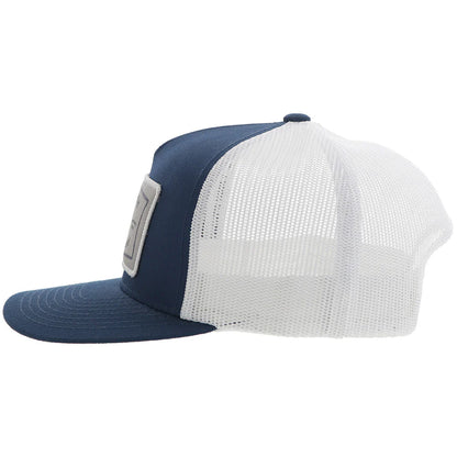 Hooey "Rank Stock" Navy & White Hat