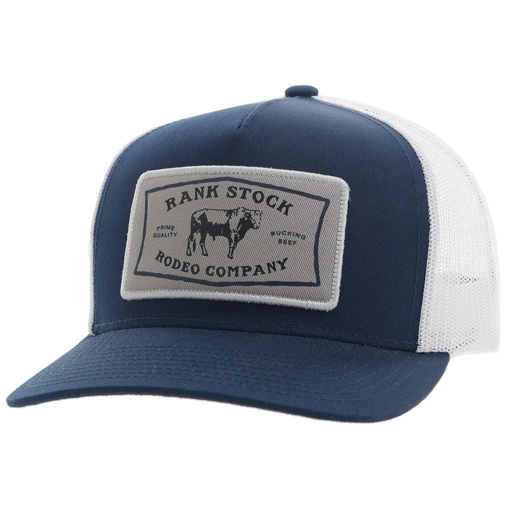 Hooey "Rank Stock" Navy & White Hat