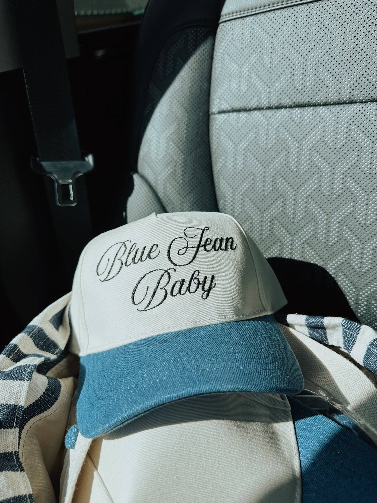 Blue Jean Baby Embroidered Trucker Hat