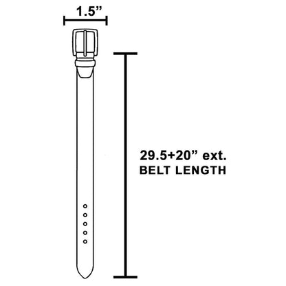 Rectangle Concho Chain Belt