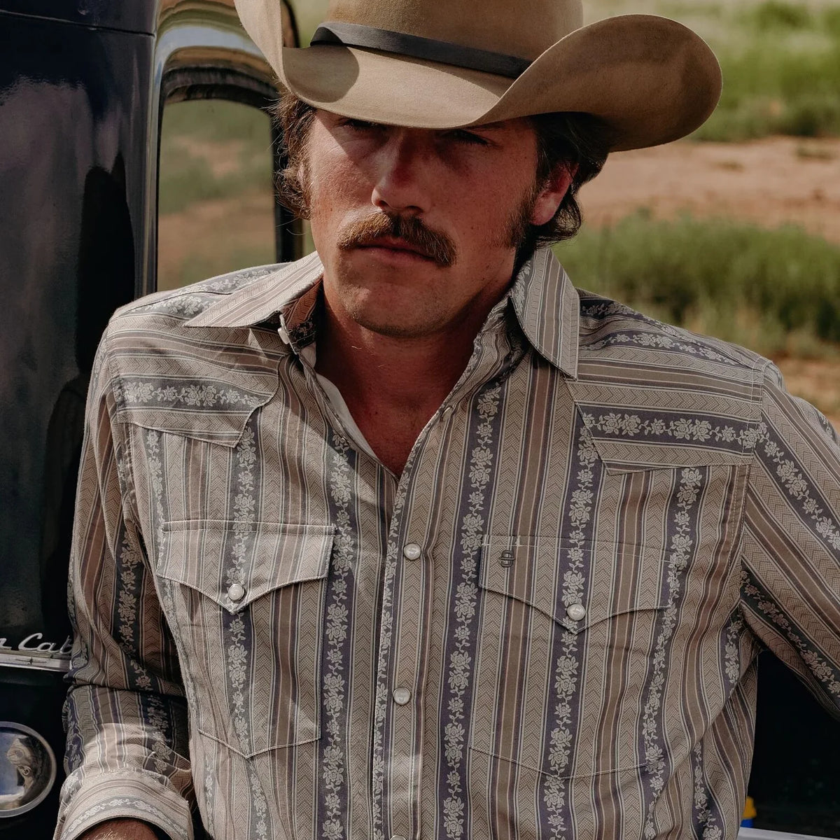 Stetson Chevron Stripe Western Shirt