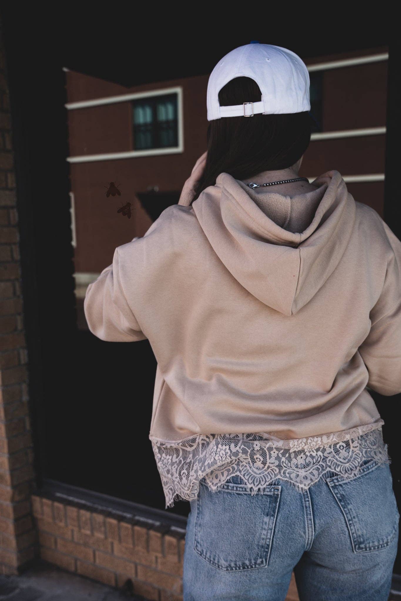Chill Cowboy Lace Trim Hoodie