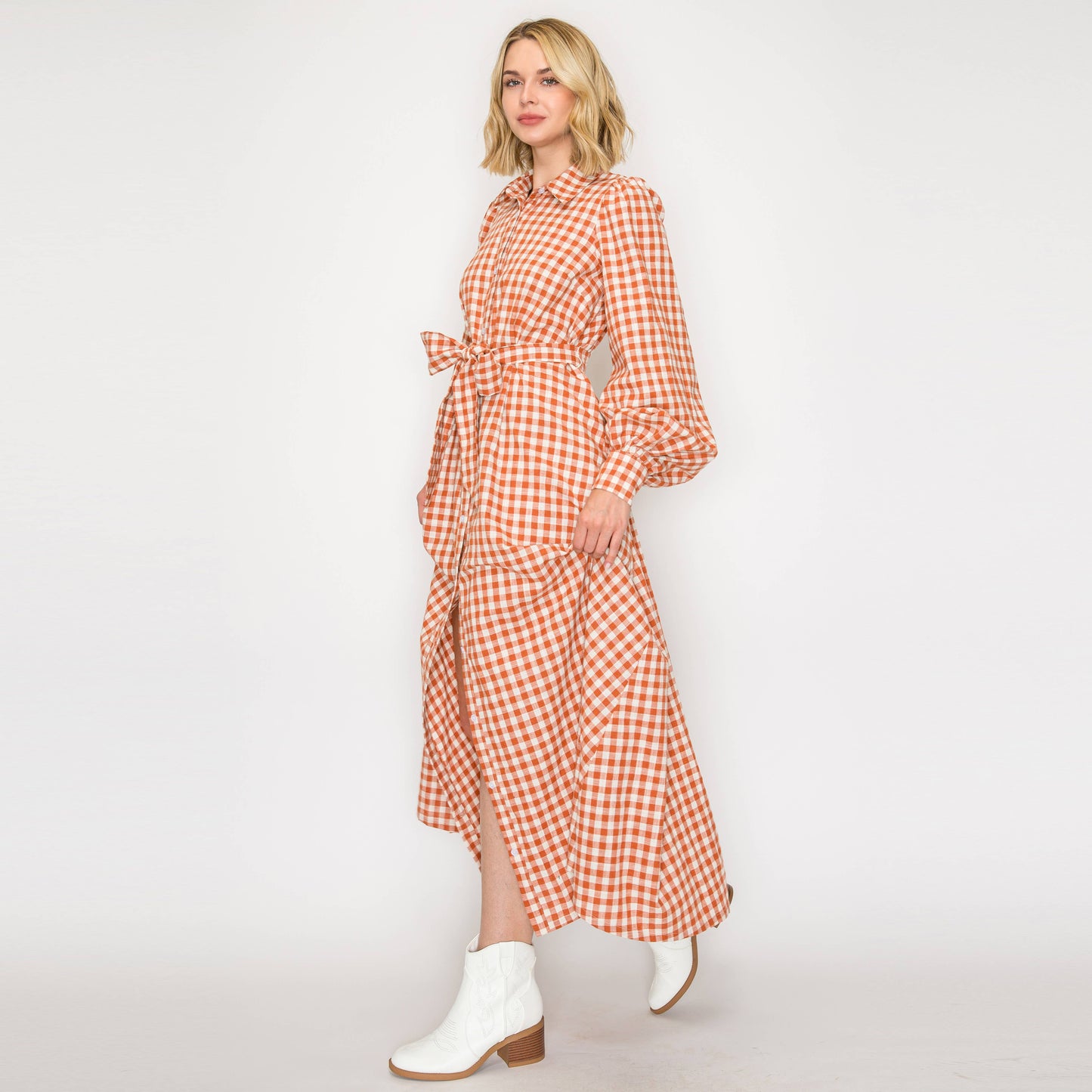 Daydream Gingham Maxi Dress
