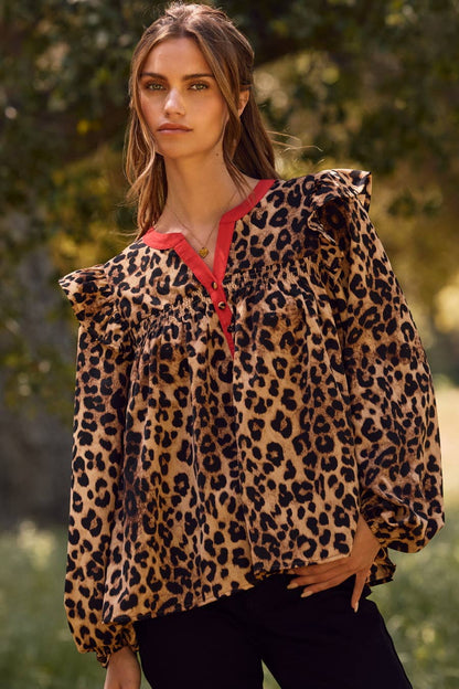 Leopard Printed Blouse