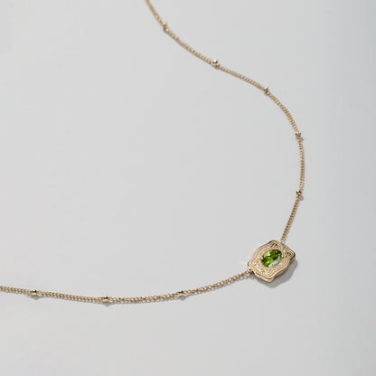 SpurWest Gold Belt Buckle Birthstone Necklace