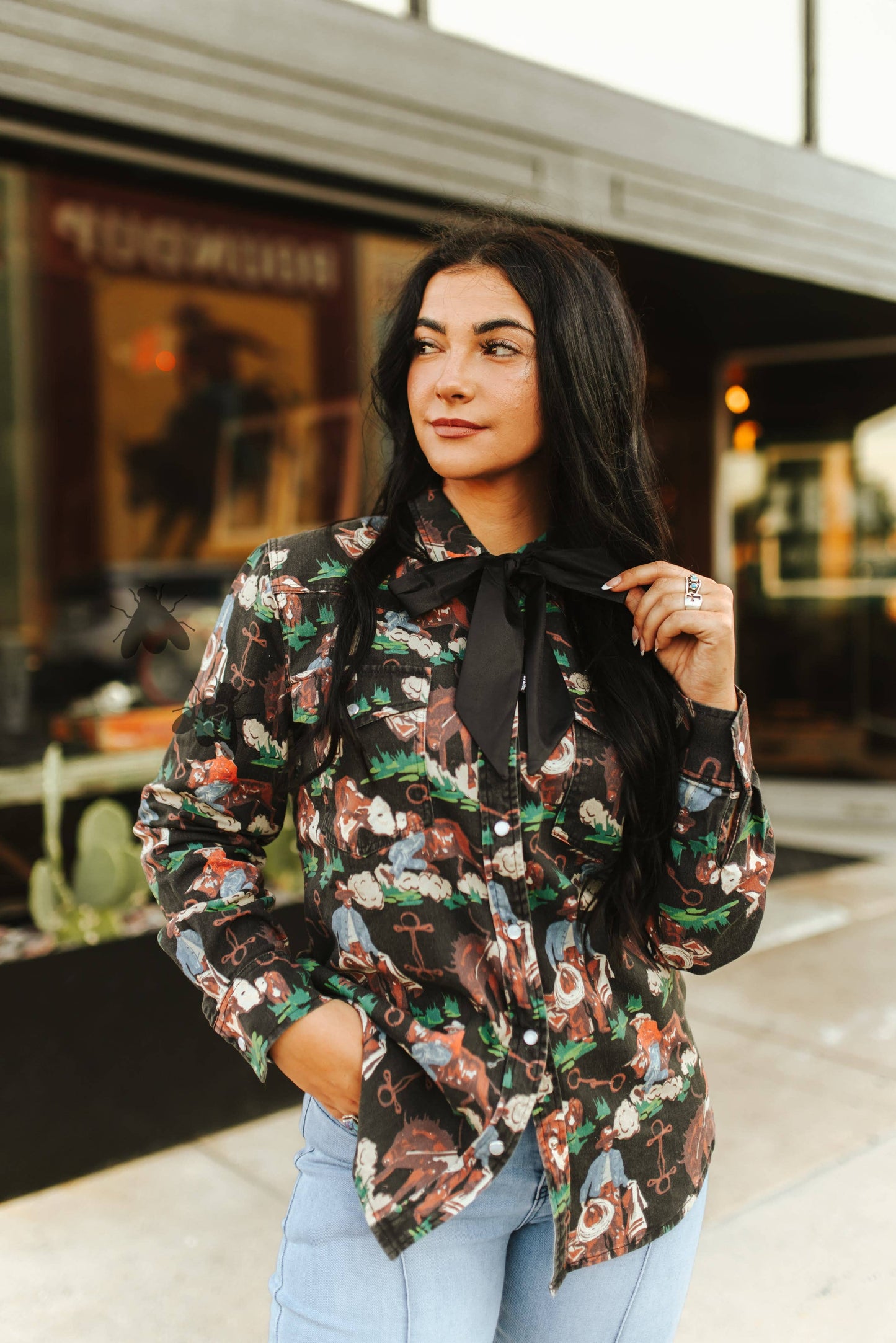 Brushy Pop Blouse