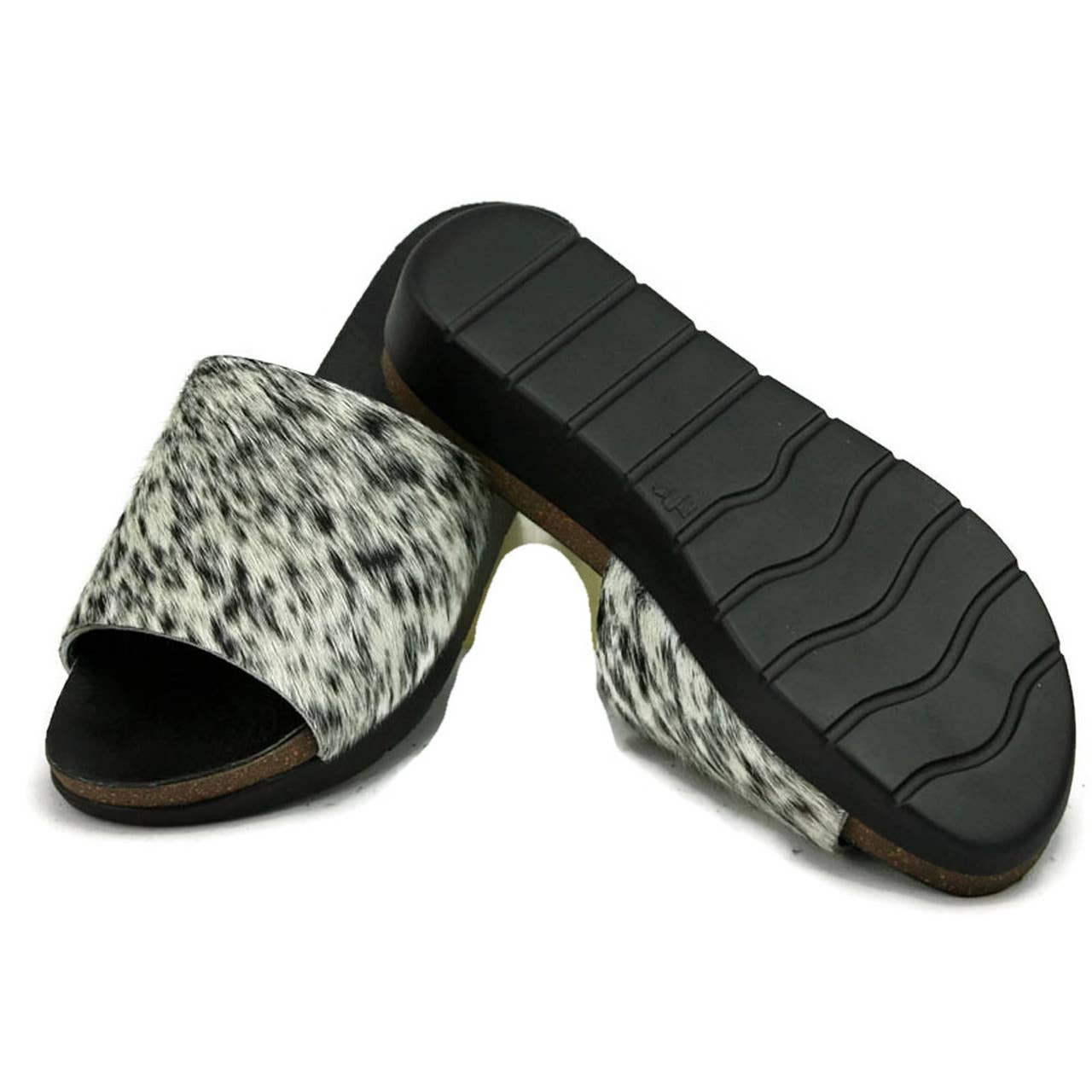 Melissa Cowhide Wedge