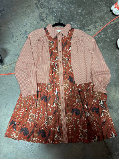 Turquoise Haven Paisley Floral Dress