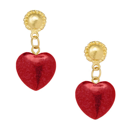 Susan Shaw Loren Heart Earrings