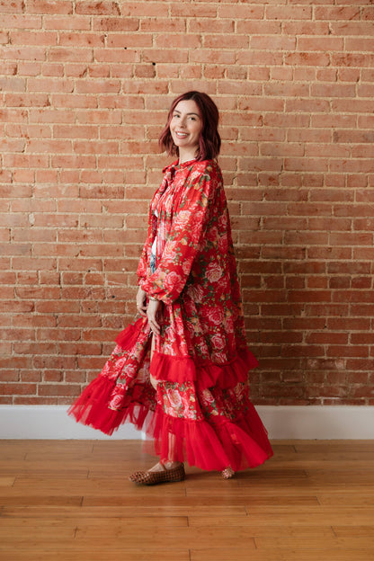 Red Rose Kimono