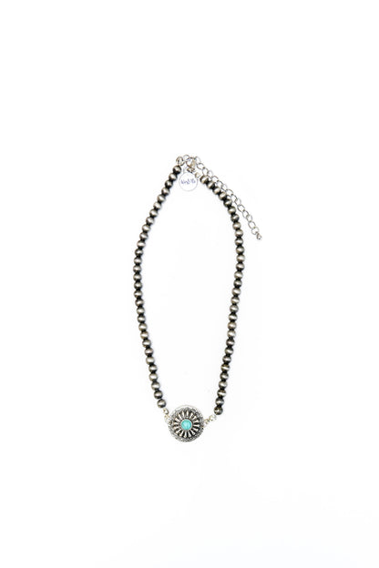 West & Co. Faux Navajo Pearl Choker Necklace
