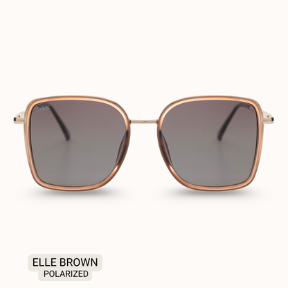 Elle - Women's Polarized Oversized Sunglasses