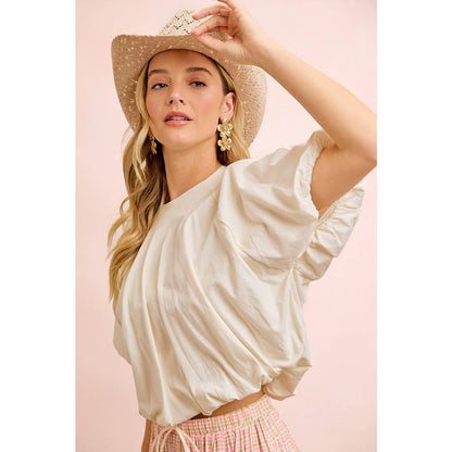 Bubble Sleeve Top