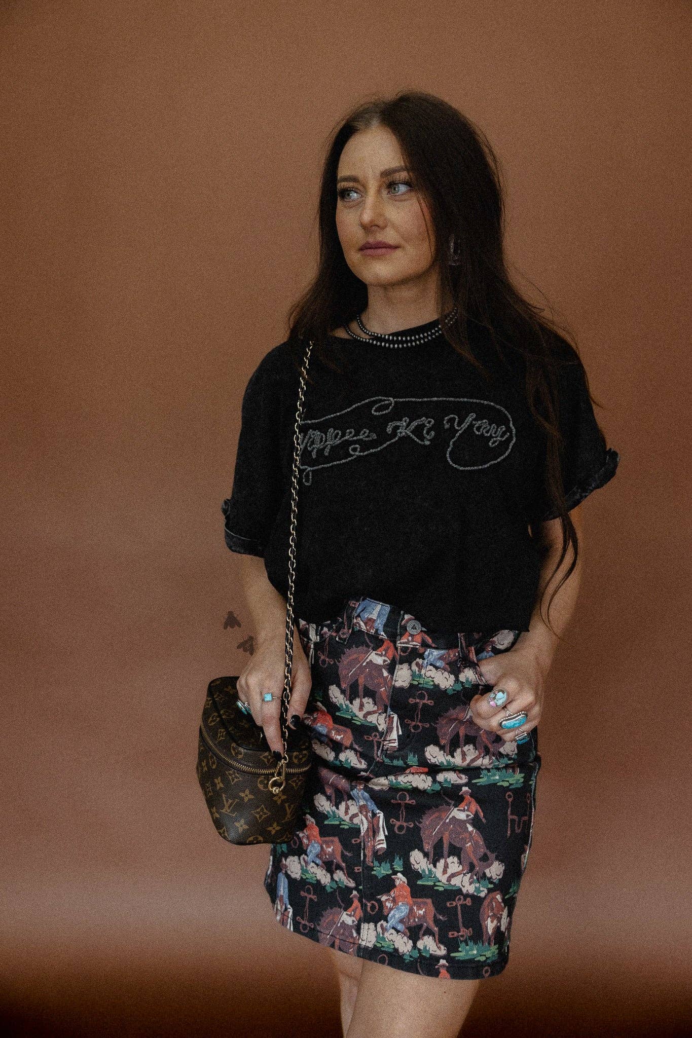 Denim If You Do Skirt