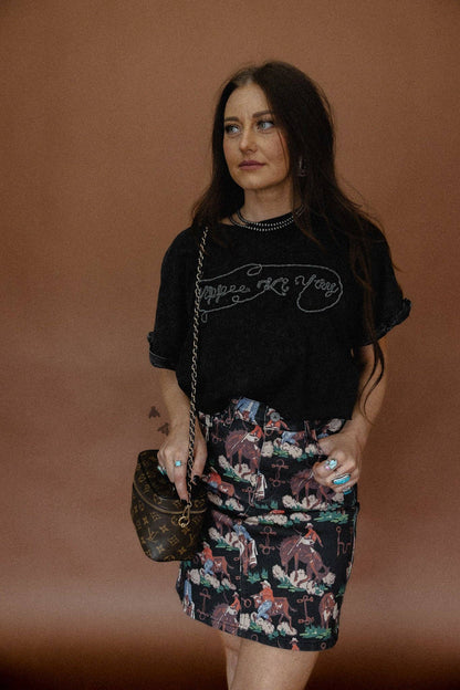 Denim If You Do Skirt