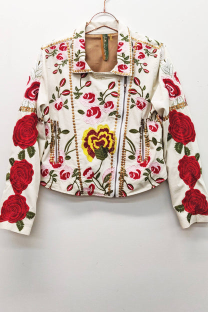 Carmen Ivory Embroidered Jacket