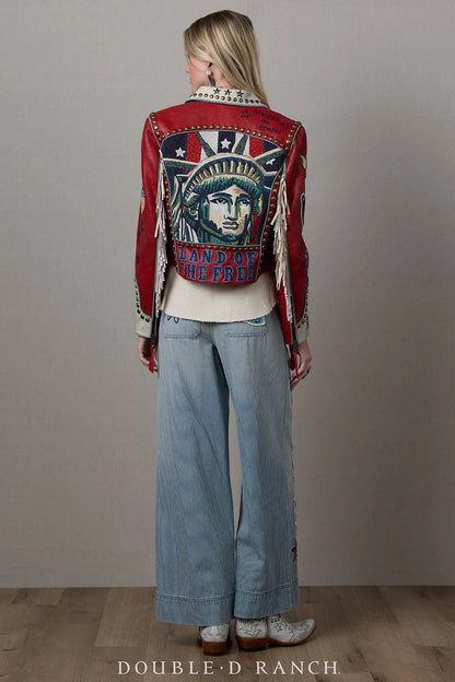 Double D Ranch Lady Liberty Biker Jacket