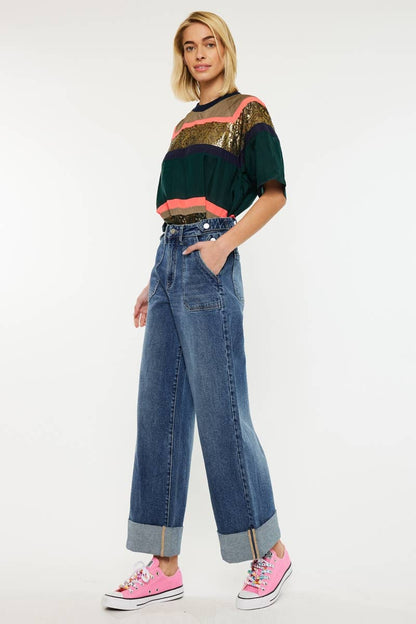 Haylee Ultra High Rise 90's Wide Jeans