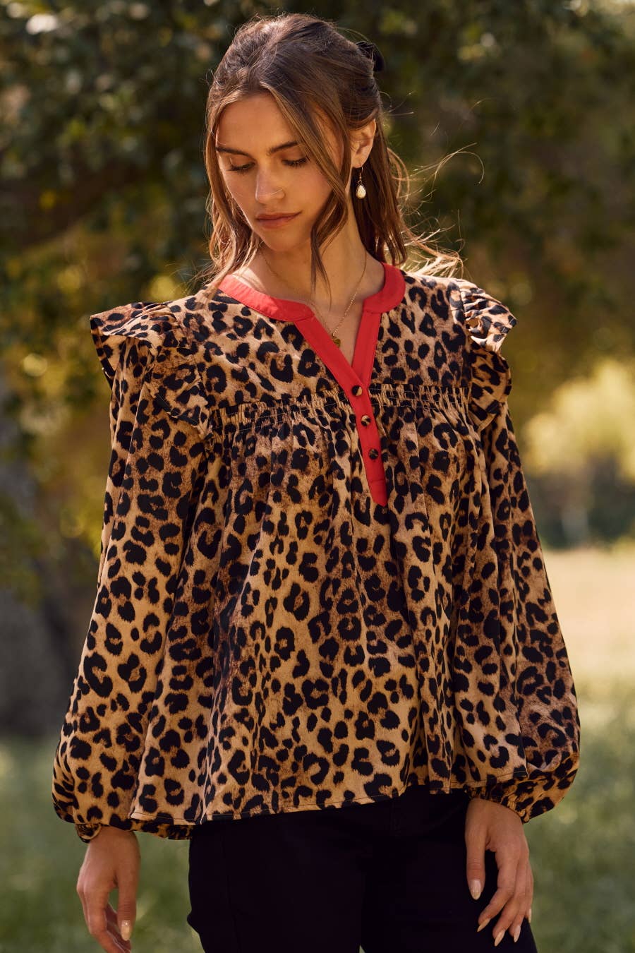 Leopard Printed Blouse