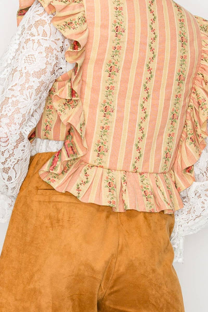 Vintage Wall Paper Quilted Vest