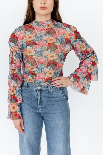 Vintage Poppy Blouse