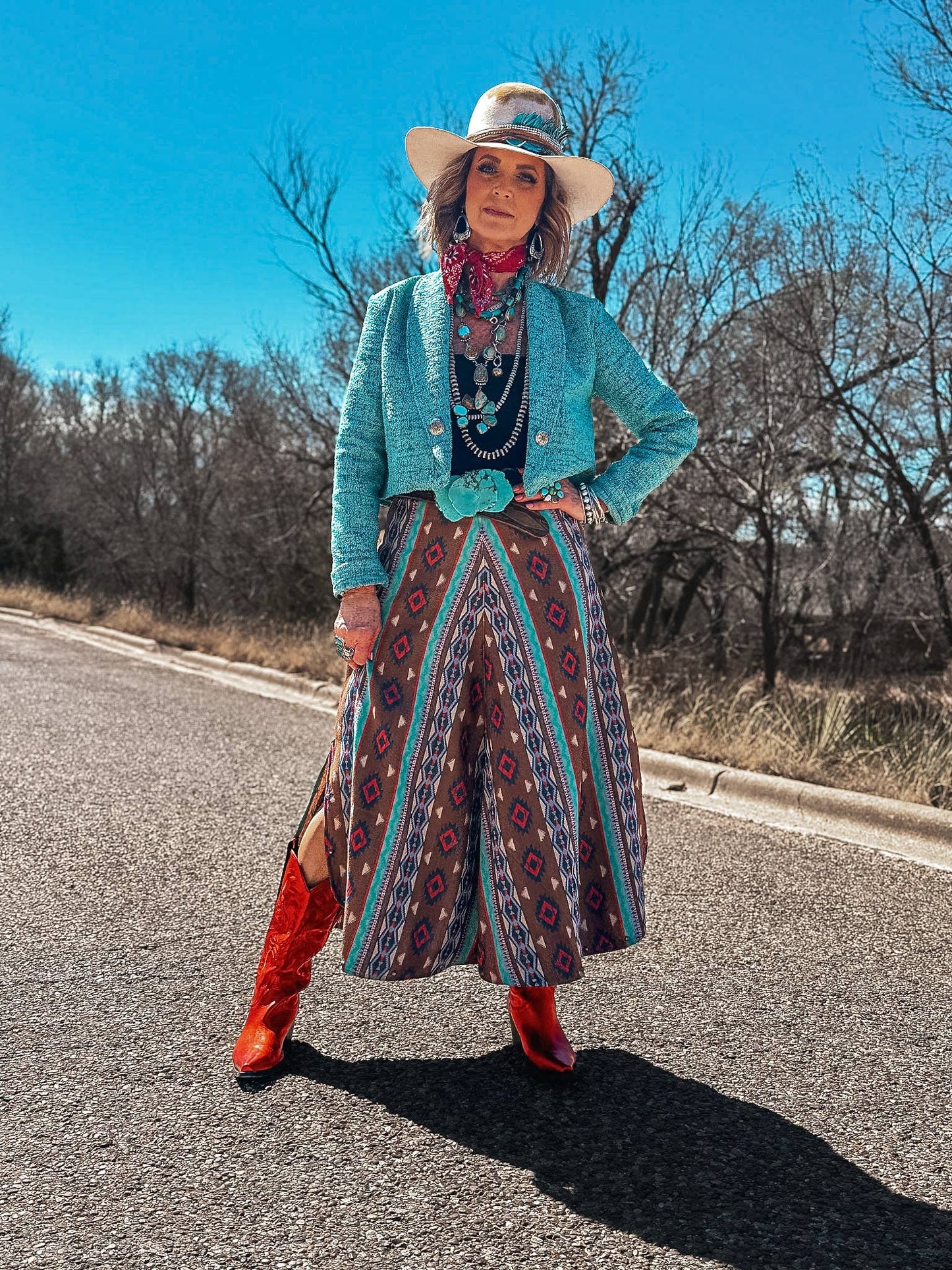 Silverado Apparel Chelsea Skirt - Casper Print