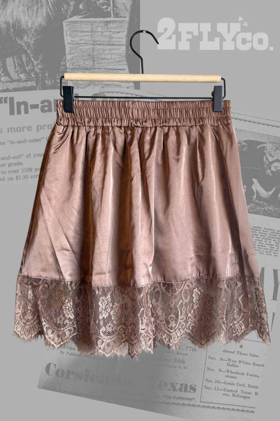 My Lace Ex-tendy Chocolate Skirt