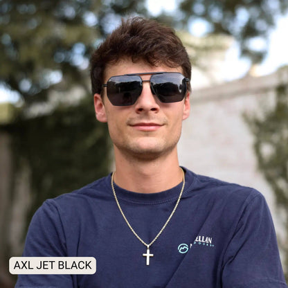AXL - Unisex Geometric Aviator Polarized Sunglasses