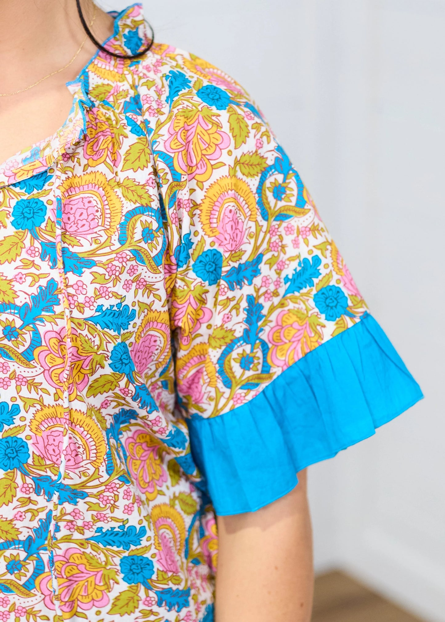 Layerz Clothing - The Multi Floral Bell Top