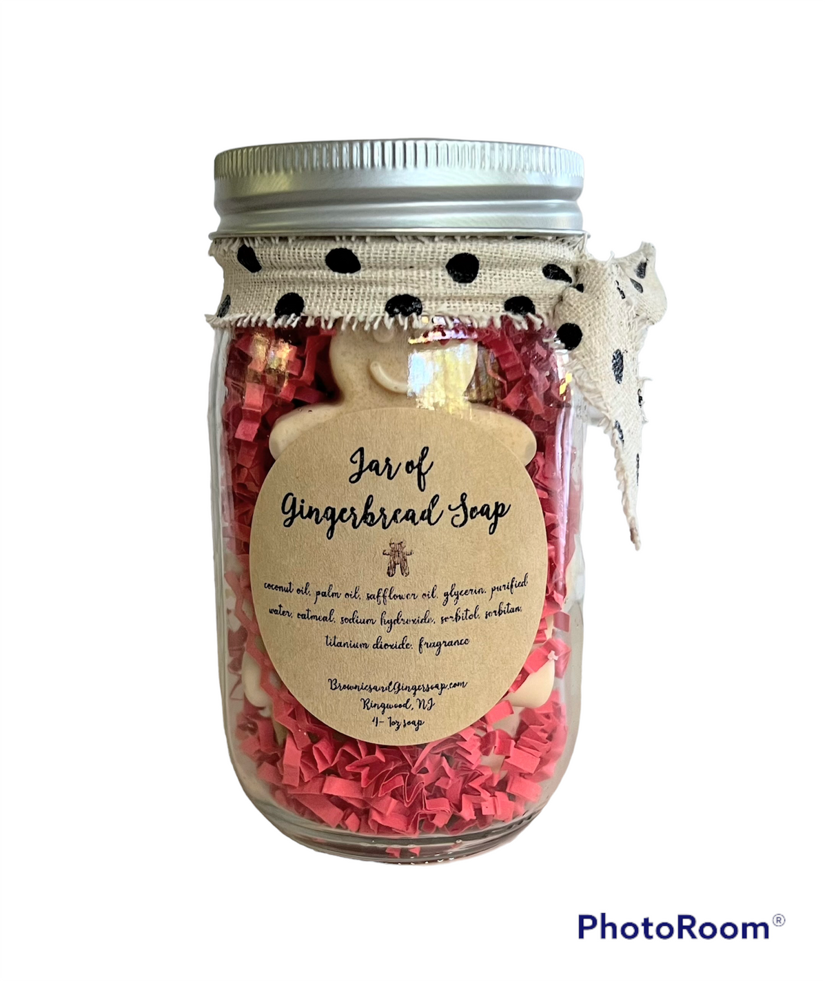 Jar of Gingerbread Soap