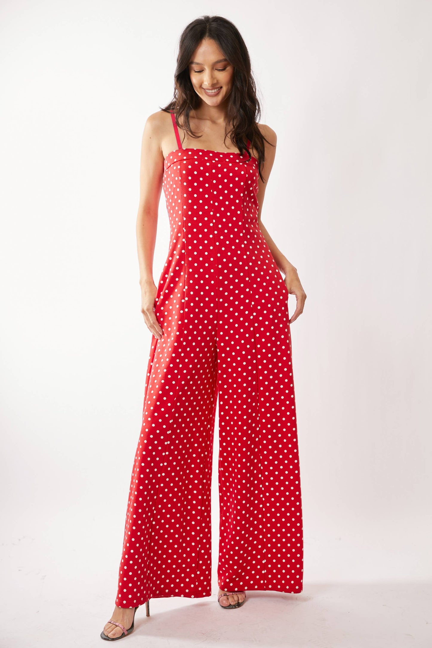 Red Polka Dot Jumpsuit