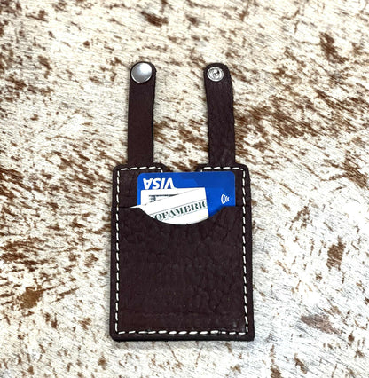 Leather Boot Snap Strap Wallet
