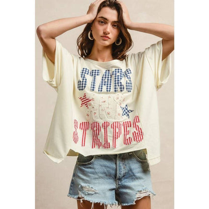 Stars & Stripes Patchwork Top