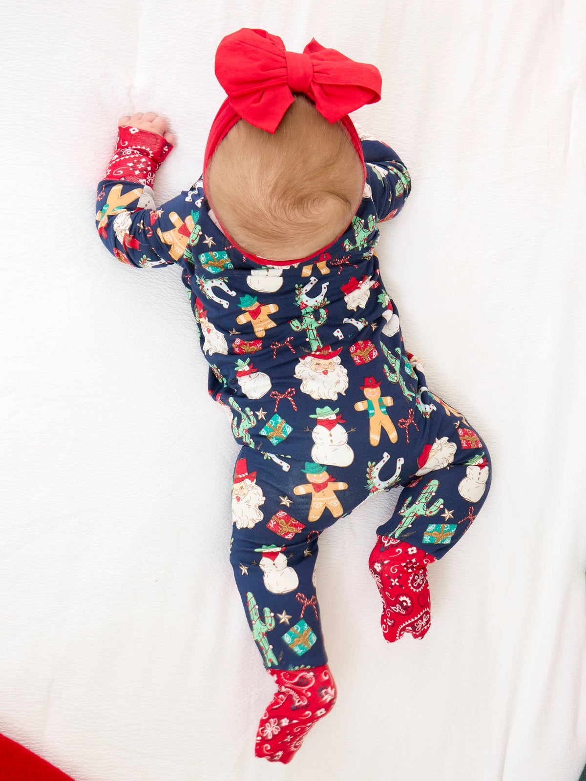 SoftSnooze™ Baby Santa Footie Pajamas