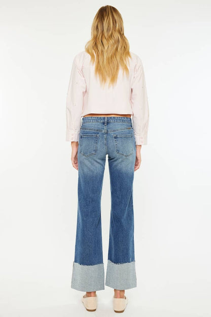 KanCan Sierra Mid Rise Wide Leg Jeans