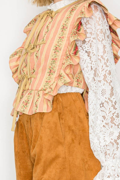 Vintage Wall Paper Quilted Vest