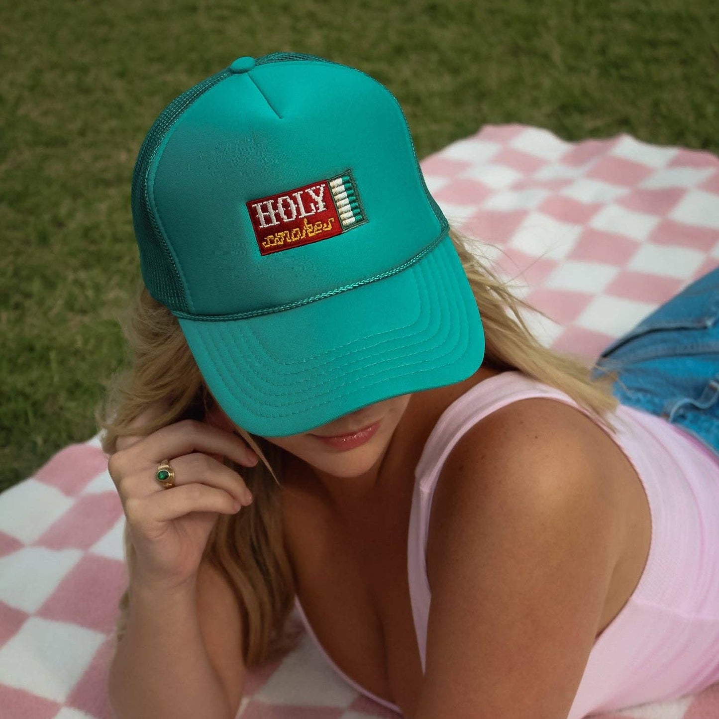 Holy Smokes Foam Trucker Hat