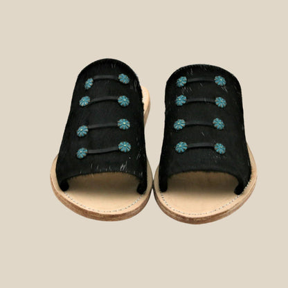 Hara Sandal Black Cowhide