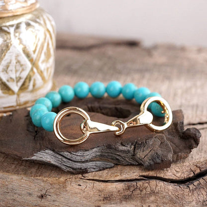 PennyLine Inc. Turquoise Beaded Horse Bit Bracelet – Coastal Rein