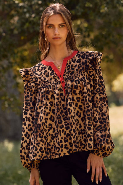Leopard Printed Blouse
