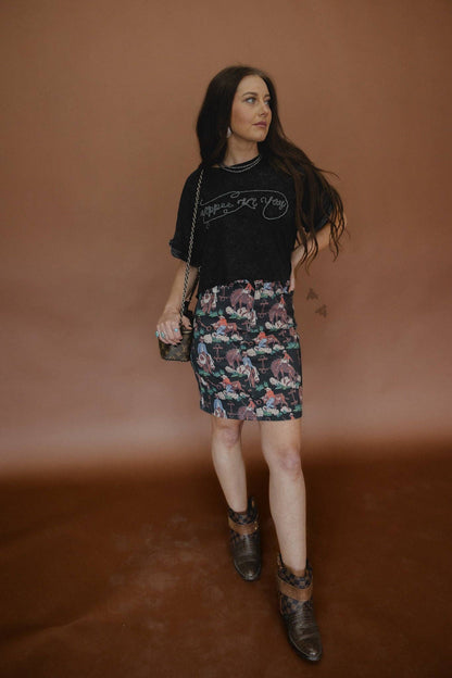 Denim If You Do Skirt