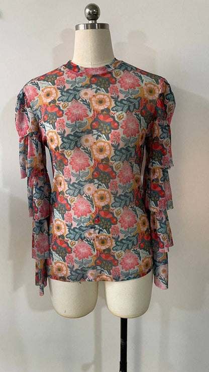 Vintage Poppy Blouse
